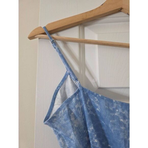 Reformation Court Linen Wrap Dress Sz XS NWOT - Picture 7 of 13